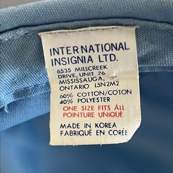 Vintage Blue Cabby Ascot Canada Driver Cap Embroidered Patch Adjustable SnapBack - Picture 9 of 12